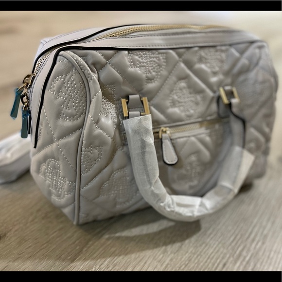 😍GUESS EST 1981 Leather Wallet Gray For Women Bag - Picture 2 of 4